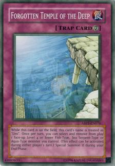 2010 Yu-Gi-Oh! Absolute Powerforce #ABPF-EN076 Forgotten Temple of the Deep Front