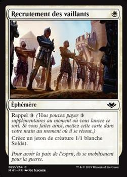 2019 Magic the Gathering Modern Horizons French #22 Recrutement des vaillants Front
