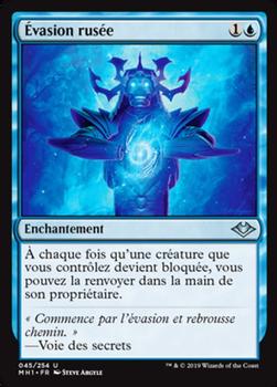 2019 Magic the Gathering Modern Horizons French #45 Évasion rusée Front