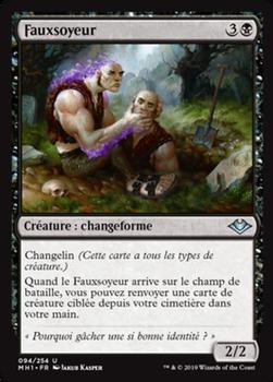 2019 Magic the Gathering Modern Horizons French #94 Fauxsoyeur Front