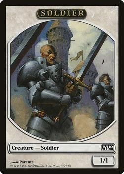 2009 Magic the Gathering 2010 Core Set - Tokens #2/8 Soldier Front