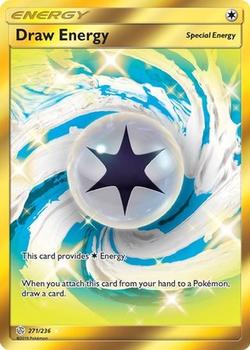 2019 Pokemon Sun & Moon Cosmic Eclipse #271/236 Draw Energy Front