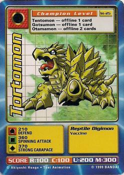 1999 Digimon: Digi-Battle CCG Series 1 Starter Set #St-25 Tortomon Front