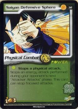 2002 Score Dragon Ball Z World Games Saga #32 Saiyan Defensive Sphere Front