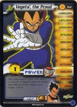 2002 Score Dragon Ball Z World Games Saga #162 Vegeta, the Proud Front