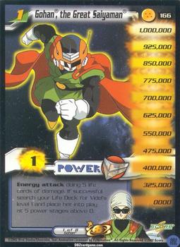 2002 Score Dragon Ball Z World Games Saga #166 Gohan, the Great Saiyaman Front