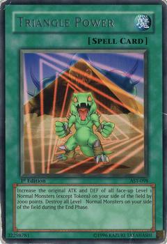 2004 Yu-Gi-Oh! Ancient Sanctuary North American 1st Edition #AST-098 Triangle Power Front