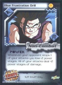 2002 Score Dragon Ball Z Cell Games Saga - Tuff Enuff Promos #TF20 Blue Frustration Drill Front