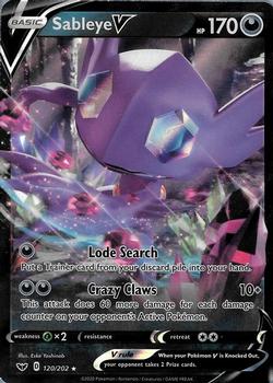 2020 Pokemon Sword & Shield #120/202 Sableye Front