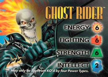 1996 Fleer Marvel Overpower IQ Expansion #NNO GHOST RIDER Front
