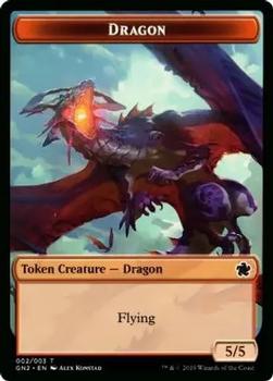 2019 Magic the Gathering Game Night - Token #002/006 Dragon / Zombie Front