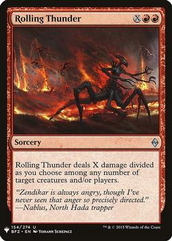 2020 Magic The Gathering Mystery Booster #154 Rolling Thunder Front