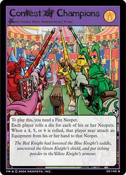 2004 Wizards of the Coast Neopets Battle for Meridell #35 Contest of Champions Front