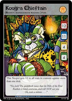 2004 Wizards of the Coast Neopets Mystery Island #9 Kougra Chieftain Front