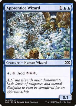 2020 Magic: The Gathering Double Masters #040 Apprentice Wizard Front