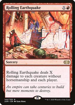 2020 Magic: The Gathering Double Masters #142 Rolling Earthquake Front