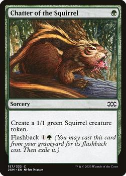 2020 Magic: The Gathering Double Masters #157 Chatter of the Squirrel Front