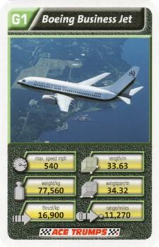2008 Ace Trumps Civil Aircraft #G1 Boeing Business Jet Front