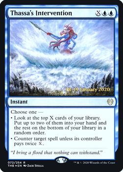 2020 Magic The Gathering Theros Beyond Death - Date-stamped Promos #072 Thassa's Intervention Front