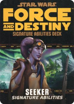 2015 Fantasy Flight Games Star Wars Force and Destiny Signature Abilities Deck Seeker #NNO Title Card Front