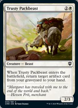 2020 Magic the Gathering Commander Legends #053 Trusty Packbeast Front