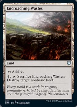 2020 Magic the Gathering Commander Legends #481 Encroaching Wastes Front