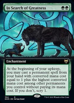 2021 Magic the Gathering Kaldheim #364 In Search of Greatness Front