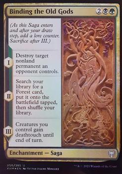 2021 Magic the Gathering Kaldheim - Foil #206 Binding the Old Gods Front