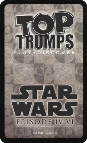 2016 Top Trumps Specials Star Wars Episodes 4-6 #NNO Ponda Baba Back