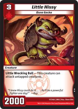 2012 Kaijudo Rise of the Duel Masters #117/165 Little Hissy Front