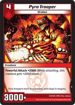 2012 Kaijudo Rise of the Duel Masters #123/165 Pyro Trooper Front