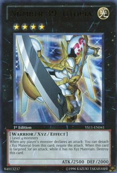 2011 Yu-Gi-Oh! Dawn of the XYZ English 1st Edition #YS11-EN041 Number 39: Utopia Front