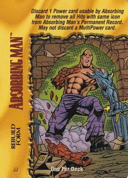 1997 Fleer/Skybox Classic Marvel Overpower #NNO Absorbing Man Rebuild Form Front