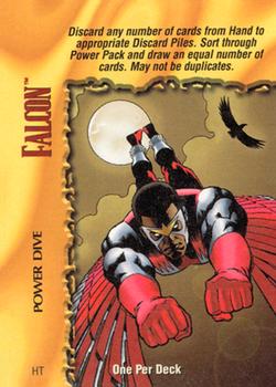 1997 Fleer/Skybox Classic Marvel Overpower #NNO Falcon Power Dive Front