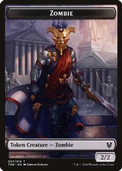2020 Magic The Gathering Theros Beyond Death - Token #007/014 Zombie Front