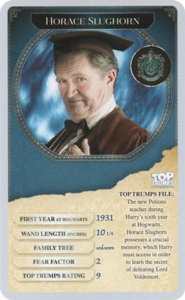 2019 Top Trumps Harry Potter 30 Witches & Wizards #NNO Horace Slughorn Front