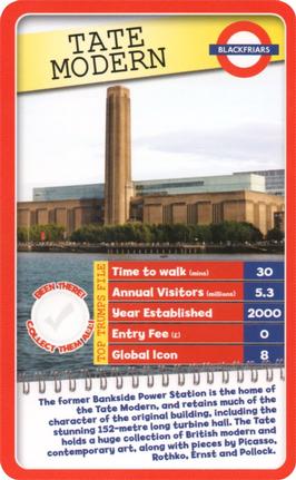 2015 Top Trumps London 30 Things to See #NNO Tate Modern Front