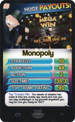 2014 Top Trumps Top 30 Apps #NNO Monopoly Front