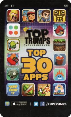 2014 Top Trumps Top 30 Apps #NNO Temple Run Back