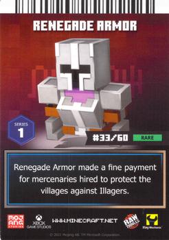 2021 Minecraft Dungeons Arcade #33 Renegade Armor Back