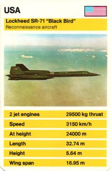 1970-79 Top Trumps Military Aircraft #NNO Lockheed SR-71 