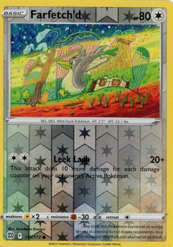 2022 Pokemon Sword & Shield Brilliant Stars - Reverse Holo #115/172 Farfetch'd Front