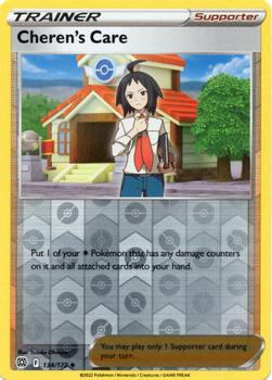 2022 Pokemon Sword & Shield Brilliant Stars - Reverse Holo #134/172 Cheren's Care Front