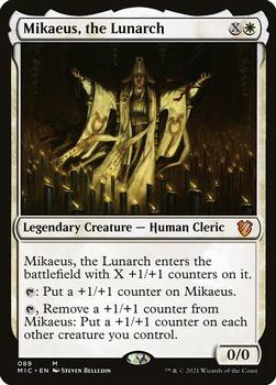 2021 Magic The Gathering Innistrad: Midnight Hunt Commander #89 Mikaeus, the Lunarch Front
