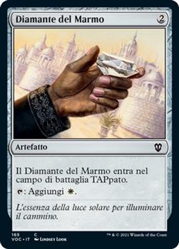 2021 Magic The Gathering Innistrad: Crimson Vow Commander (Italian) #165 Diamante del Marmo Front