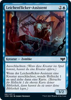2021 Magic The Gathering Innistrad: Crimson Vow  (German) #81 Leichenflicker-Assistent Front