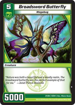 2013 Kaijudo Invasion Earth #29 Broadsword Butterfly Front