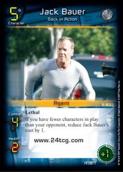 2007 24 TCG Promo #2 Jack Bauer, Back in Action Front