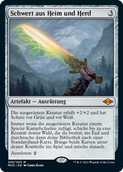 2021 Magic The Gathering Modern Horizons 2 (German) #238 Schwert aus Heim und Herd Front