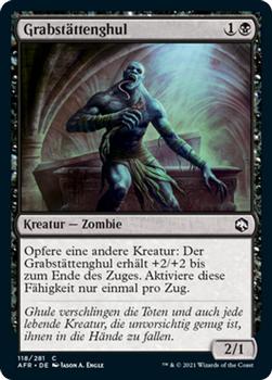 2021 Magic The Gathering Adventures in the Forgotten Realms (German) #118 Grabstättenghul Front